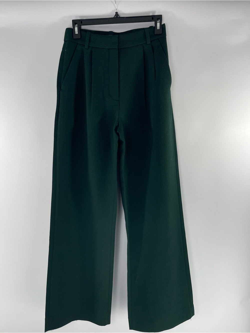 Abercrombie & Fitch Women’s Hunter Green Sloane Tailored Wide Leg Sz 26 Pant